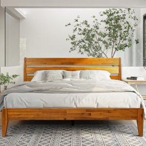 Heritage Solid Akashi Wood King Size Bed