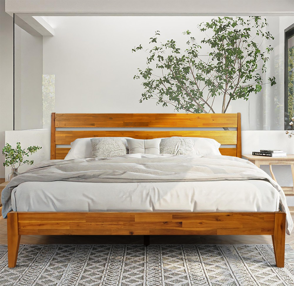 Heritage Solid Akashi Wood King Size Bed