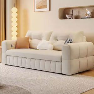 ComfortGlide 3-Seater Fabric Sofa Cum Bed