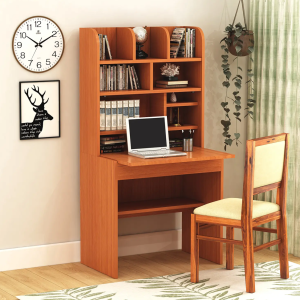 Nordic Minimalist Wooden Reading Table Set