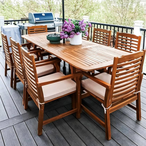 Eden Solid Wood 6-Seater Dining Table